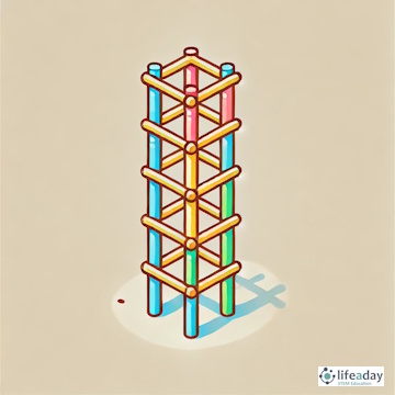 การสร้างหอคอยจากหลอด